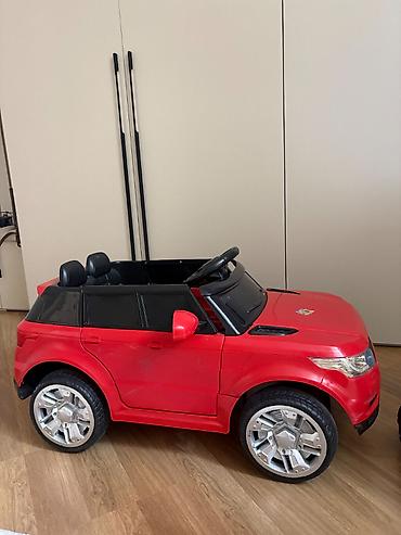 Uşaq üçün elektrik maşınları: Uşaq üçün elektrikli minik avtomobili - Rəng: qırmızı, SUV stilində — 1