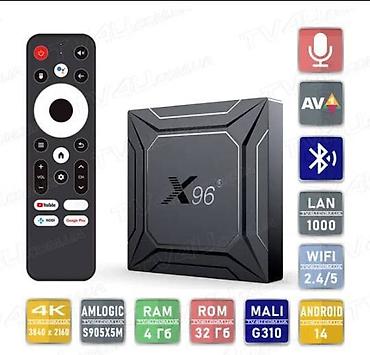 DVD i Blu-ray plejeri: Android boks X96 M200- S905X5M- 4GB-BT 5x- Android 14 Garancija na — 6
