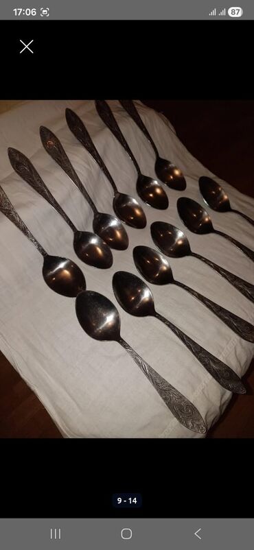 Qaşıqlar: Xörək qaşığı. Nerj. 12 ədəd. Təzə. Rusiya istehsalı. Qiyməti - 45 — 6