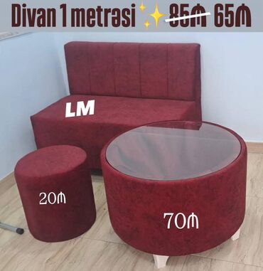 Masa və oturacaq dəstləri: Mini-divan, Yeni