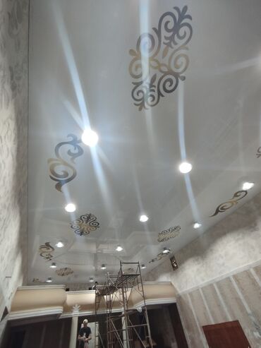 Натяжной потолок: Натяжной потолок Глянцевое, Матовое, 3D потолки Бесплатный замер, Гарантия, Монтаж — 19