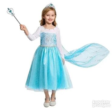 Kostimi za maskenbal: **model A1** Kostim Elza sa dugim plastom, Elzin kostim, haljina sa — 2