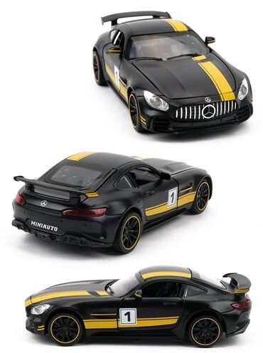 Игрушки: Детская инерционная металлическая машинка Мердес с открывающимися — 4