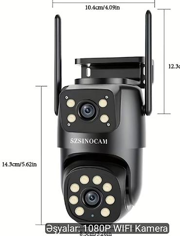 видеорегистратор с 3 камерами: SZSINOCAM 1080P Wi‑Fi təhlükəsizlik kamerası İsmayıllı rayonu üzrə — 1