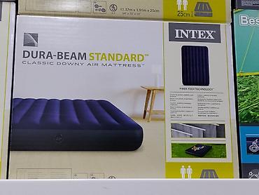Надувные матрасы: Надувной матрас Intex Dura-Beam Standard Classic Downy Air Mattress — 3