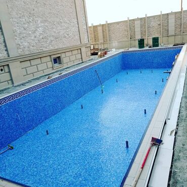 Hovuzlar: Hovuzun 0 dan tikintisi.Her nov mazaiklara movcuddur. Qiymet və rəng — 23