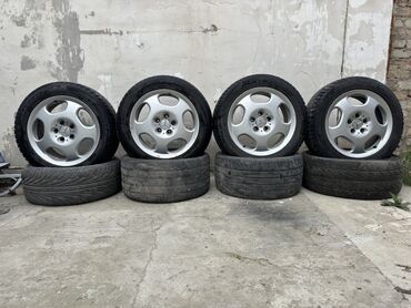 колесо мерседес: Колеса в сборе 215 / 55 / R 17, Зима, Б/у, Комплект, Легковые, Литые, отверстий - 5
