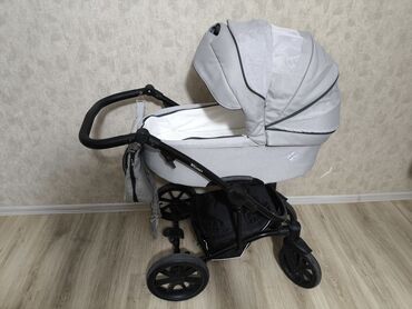 Коляски: Коляска, цвет - Серебристый, Б/у — 4