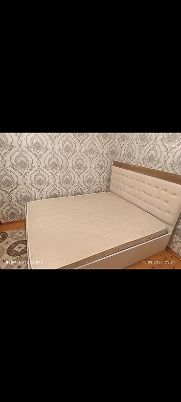 2 mertebe carpayi: İki nəfərlik yataq çərçivəsi və döşək - Ölçü: standart iki nəfərlik — 4