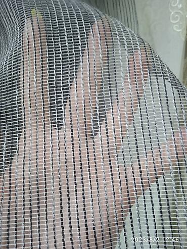 Тюли: Воздушная тюль с вышивкой «перья» - Полупрозрачная тюль в — 28