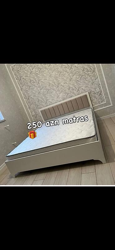 smart yataq desti: Müasir dizaynlı taxta çarpayı və matras dəsti. Xüsusiyyətlər: - Rəng — 1