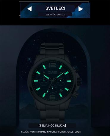 Ručni satovi: Nov ručni sat od nerdjajućeg čelika. Ima funkcionalne hronografe — 4