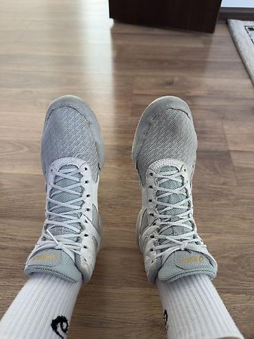 обувь для борьбы: Мужские кроссовки, 34, Asics, Б/у, цвет - Серый, Самовывоз — 1