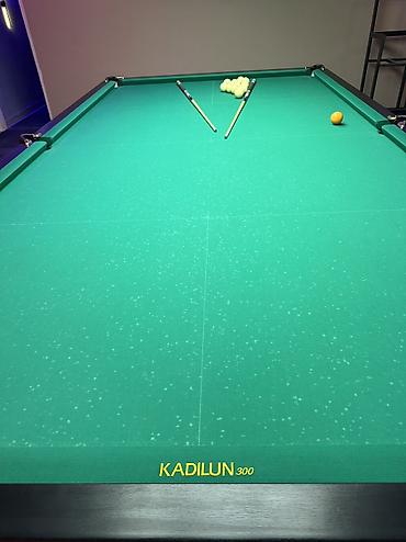 Бильярдные столы: Бильярдный стол для русского бильярда с полным оснащением. 12 фут — 2