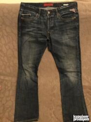 Farmerke: Original Replay farmerice 34 98% cotton 2% elastin Polustruk 47-49cm — 9