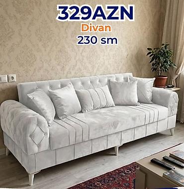 Divanlar: Divanlar – birbaşa şəkillərdə göstərilən modellər 1) Ağ rəng, 215 sm — 14