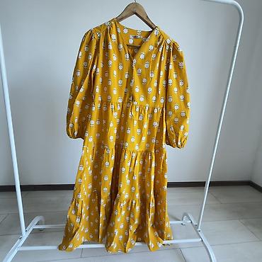 Повседневное платье, Турция, Лето, Длинная модель, Штапель, L, XL