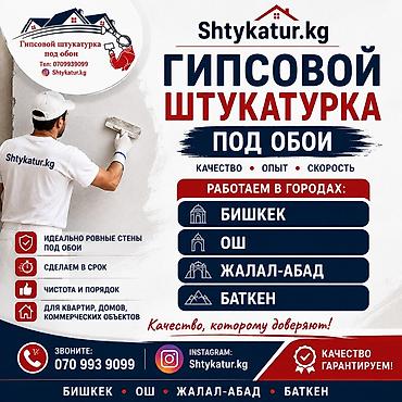 Штукатурка стен Больше 6 лет опыта