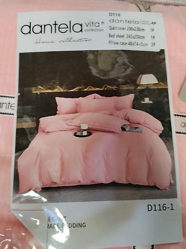 bed sheets: Постельное бельё Dantela Vita Home Collection, модель D116-1, розовый — 2
