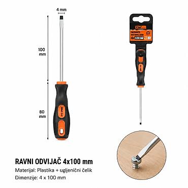 KMT Odvijač sa ručkom za masažu 2308935 Ravni odvijač idealan za