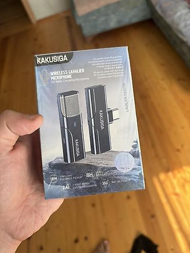 Şəkildə gördüyüz mobil mikrofondu. Bluetooth ilə telefona qoşulur. 2