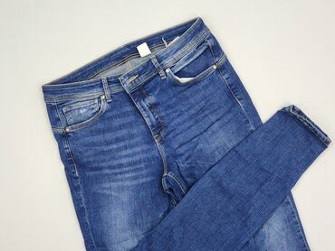 stradivarius woskowane spodnie z wysokim stanem: H&M, Jeansy damskie, rozmiar XL