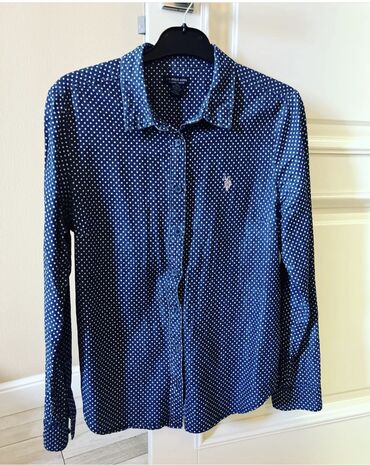 рубашка h m: Рубашка M (EU 38), цвет - Синий