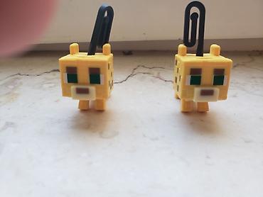 brilok: Minecraft mövzulu asma fiqur – ocelot/pişik - Material: sərt plastik — 1