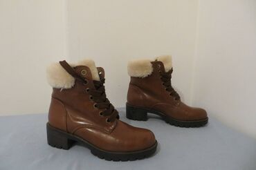 zelene kožne čizme: High boots, 38