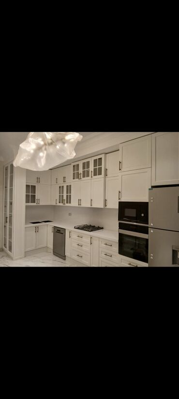 Sifarişlə mətbəx mebeli: Sifarişlə mətbəx dəsti, Mat laminat, Kredit yoxdur, Pulsuz çatdırılma — 9