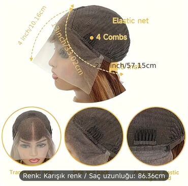 Təbii saçlar, pariklər: Parik, Təbii, Yeni — 2