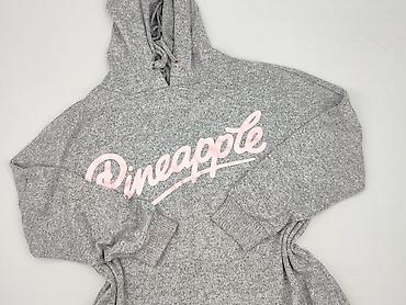 szara bluza pull and bear: Pineapple, Bluza z kapturem damska, rozmiar L — 1