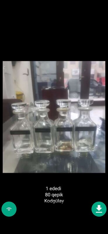 Digər dəstlər və servizlər: Şuşe qablar desdler Kanfet Şaqalat ve basqa meqsed ucun Şekillerde — 11