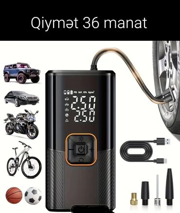 bmw 5 серия 535d steptronic: Hava Kompresoru, Təkər Şişirici, 150PSI. Yenidən Şarj Edilən Batareya