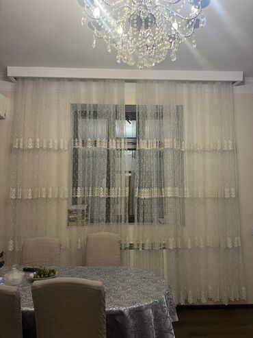 jalyuz perde: Naxışlı tül pərdələr evinizə zəriflik qatır. Yüngül materialdan