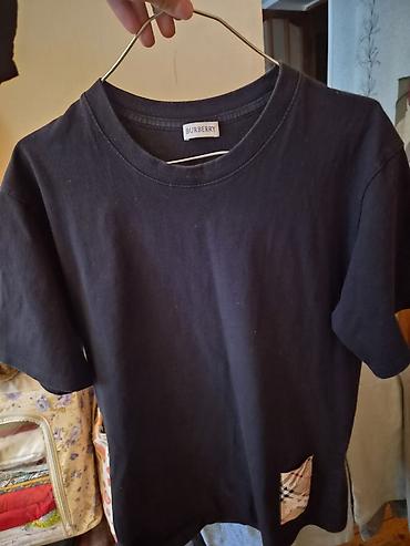 Kişi geyimləri: Futbolka, Burberry, L, rəng - Qara — 1