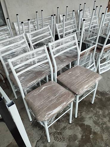 Стулья для кухни: Продаю новые железные стуля. Металическая стуля. Темир стулдар — 10