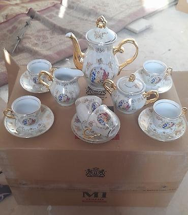 tefal caydan: Çay dəsti, rəng - Ağ, Farfor — 1