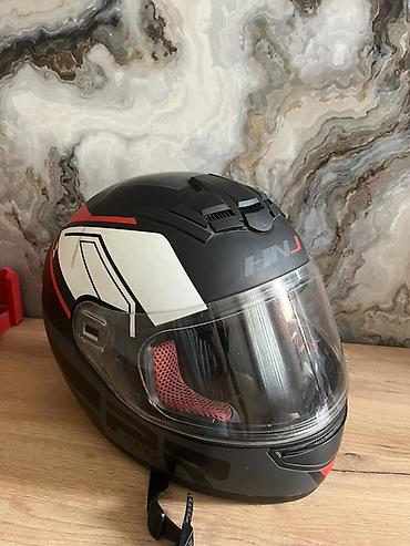 Motonəqliyyat: HNJ tam üzlü motosiklet dəbilqəsi - Model: HNJ full-face (arxa — 1