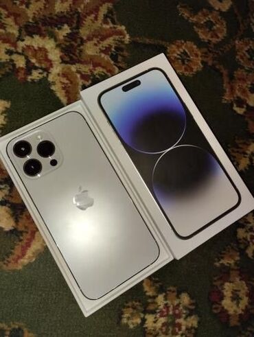 apple 5 black: IPhone 14 Pro Max, Б/у, 256 ГБ, Белый, Зарядное устройство, Чехол, Кабель, 88 %