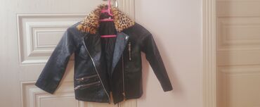 кожаные куртки мужские: Детская модная кожаная куртка (4-5 лет 104-110 см) Фирма Koton