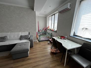кара балта кватира: 2 комнаты, 59 м², 7 мкр Элитка, 9 этаж, Свежий ремонт — 7