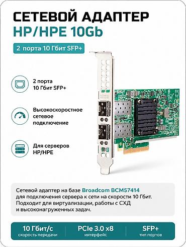 Сетевая карта для HP — 10Gb 2-port SFP+ (BCM57414 Adapter) ~ 2 порта