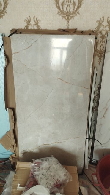 Plitə işləri: Mərmər naxışlı keramika kafel və plitə döşəmə/divar işi - Məkan — 13