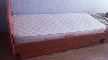 кресло компьютера: Уктоочу бөлмө гарнитуру, Колдонулган, Бир кишилик керебет, ДСП, түсү - Күрөң