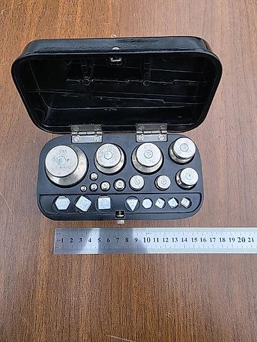 disk yonan aparat: Məhsul: Laboratoriya çəki daşları dəsti – metal kalibrasiya yükləri — 3