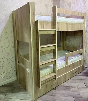 Детская мебель: Для девочки и мальчика, Новый, Кровать, С матрасом, С выдвижными ящиками, Дерево — 3