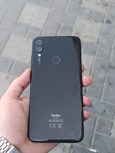 Xiaomi: Xiaomi Redmi Note 7, 64 ГБ, цвет - Черный, 
 Кнопочный, Отпечаток пальца