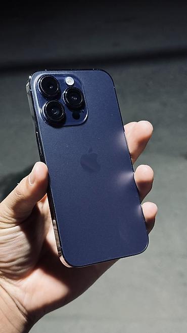 IPhone 14 Pro, Б/у, 128 ГБ, Deep Purple, Чехол, 80 %