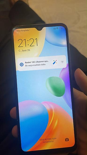 redmi 10c: Redmi 10C, 64 GB, rəng - Boz, Barmaq izi — 1